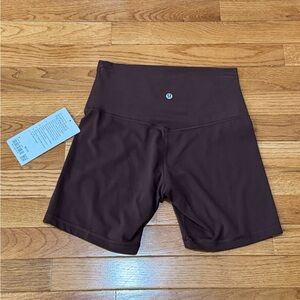 Lululemon Align High Rise Short 6” Lava Cake - Size 6